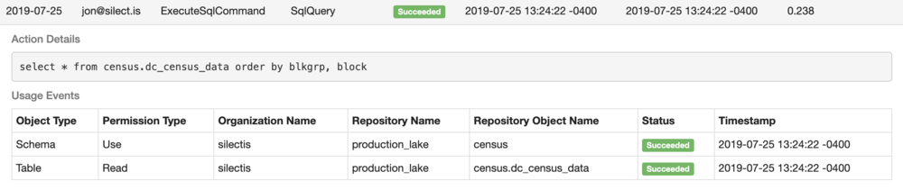 Data Lake Security - SQL Query Audit